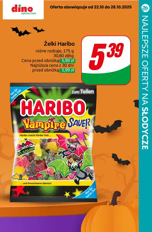 #Halloween - gazetka promocyjna Słodycze na HALLOWEEN - najlepsze oferty! od czwartku 23.10  - strona 9