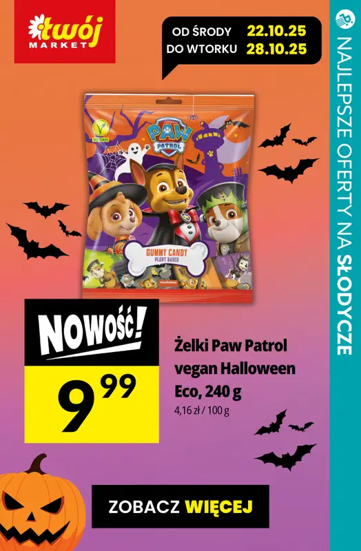 #Halloween - gazetka promocyjna Słodycze na HALLOWEEN - najlepsze oferty! od czwartku 23.10  - strona 13