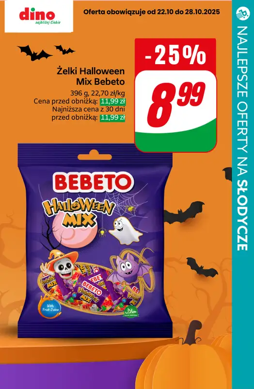 #Halloween - gazetka promocyjna Słodycze na HALLOWEEN - najlepsze oferty! od czwartku 23.10  - strona 12
