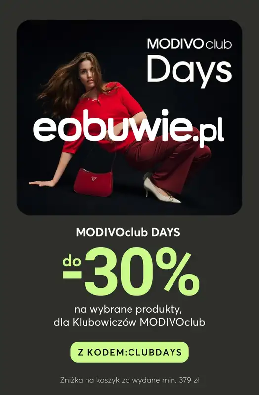 eobuwie.pl - gazetka promocyjna Do -30% na wybrane produkty dla Klubowiczów od czwartku 23.10 do poniedziałku 27.10