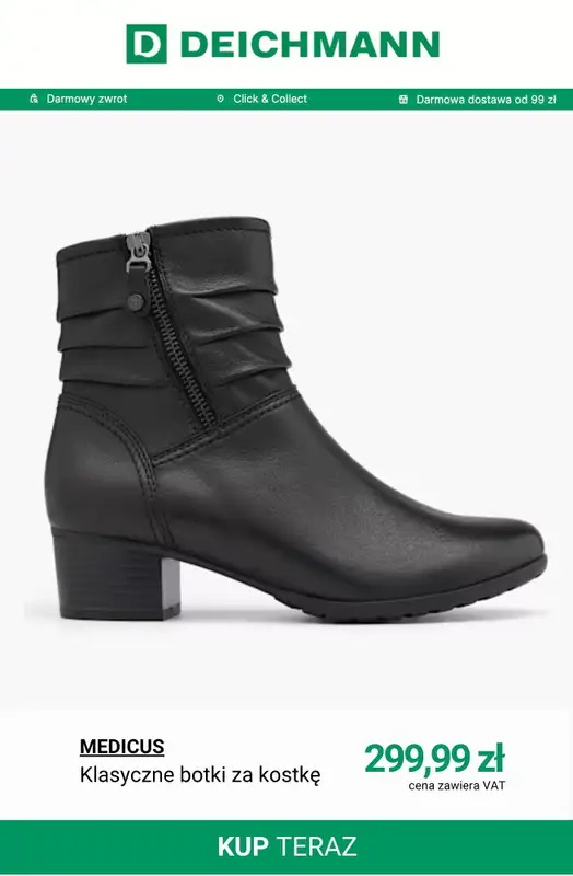 Deichmann - gazetka promocyjna Buty skórzane od piątku 24.10  - strona 5