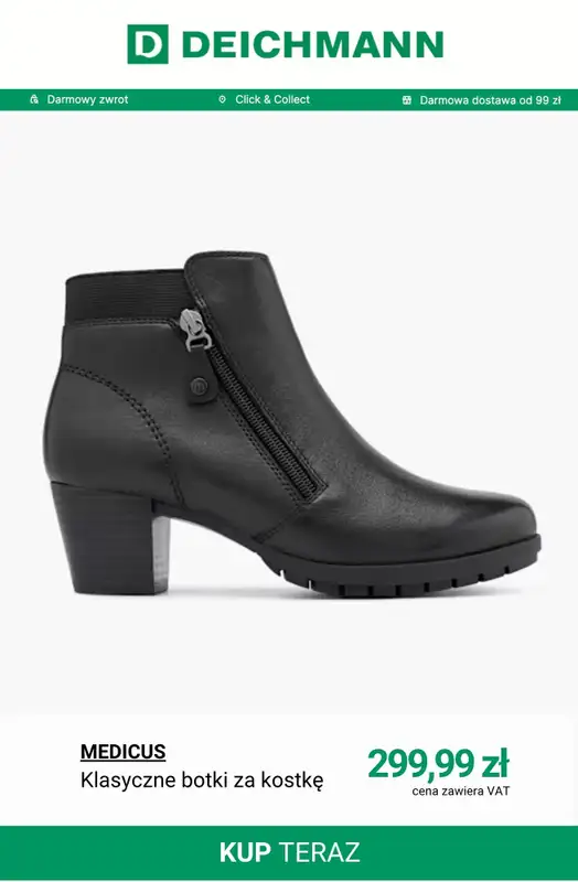 Deichmann - gazetka promocyjna Buty skórzane od piątku 24.10  - strona 8