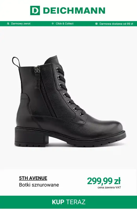 Deichmann - gazetka promocyjna Buty skórzane od piątku 24.10  - strona 13