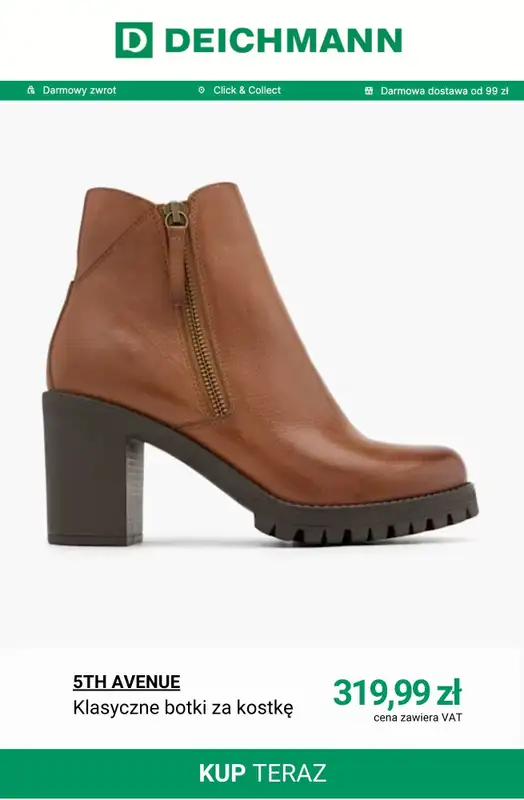 Deichmann - gazetka promocyjna Buty skórzane od piątku 24.10  - strona 11