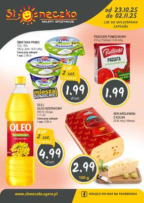 Słoneczko - gazetka promocyjna Gazetka od czwartku 23.10 do niedzieli 02.11