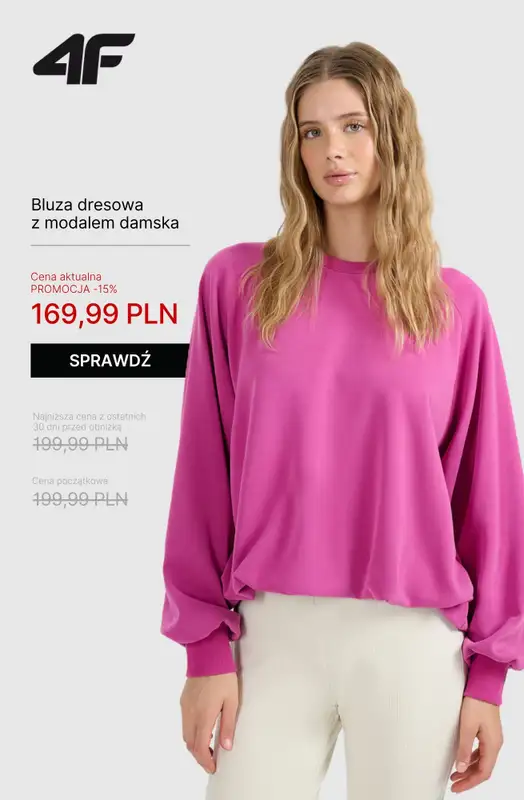 4F - gazetka promocyjna Kolekcja z modalem dla niej od czwartku 23.10  - strona 4