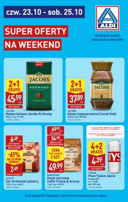 Aldi - gazetka promocyjna Super oferty na weekend w Aldi! od czwartku 23.10 do soboty 25.10