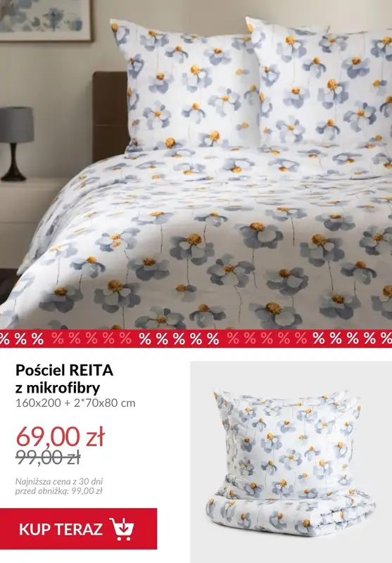 Homla - gazetka promocyjna Do -50% na pościele od czwartku 23.10  - strona 5