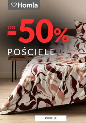 Homla - gazetka promocyjna Do -50% na pościele od czwartku 23.10 