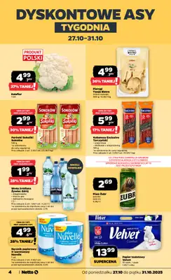 Netto - gazetka promocyjna Gazetka Spożywcza od poniedziałku 27.10 do piątku 31.10 - strona 4 Netto - gazetka promocyjna Gazetka Spożywcza od poniedziałku 27.10 do piątku 31.10 - strona 4