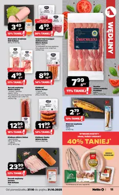 Netto - gazetka promocyjna Gazetka Spożywcza od poniedziałku 27.10 do piątku 31.10 - strona 11 Netto - gazetka promocyjna Gazetka Spożywcza od poniedziałku 27.10 do piątku 31.10 - strona 11