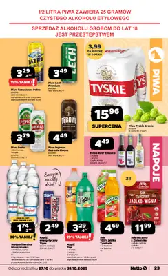 Netto - gazetka promocyjna Gazetka Spożywcza od poniedziałku 27.10 do piątku 31.10 - strona 23 Netto - gazetka promocyjna Gazetka Spożywcza od poniedziałku 27.10 do piątku 31.10 - strona 23
