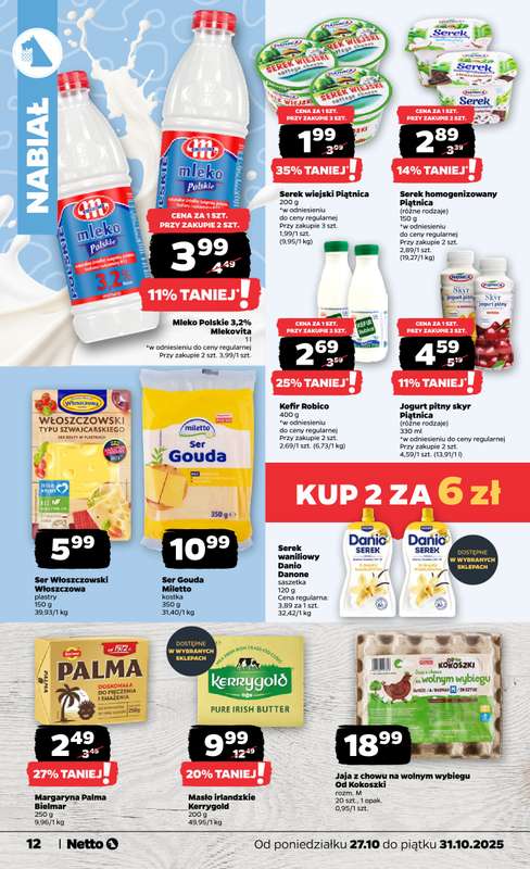 Netto - gazetka promocyjna Gazetka Spo偶ywcza od poniedzia艂ku 27.10 do pi膮tku 31.10 - strona 12 Netto - gazetka promocyjna Gazetka Spo偶ywcza od poniedzia艂ku 27.10 do pi膮tku 31.10 - strona 12
