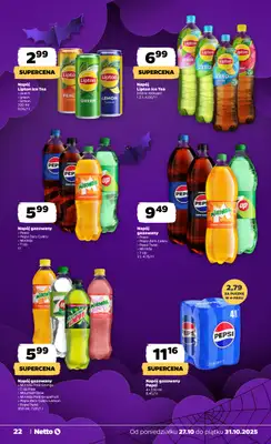 Netto - gazetka promocyjna Gazetka Spożywcza od poniedziałku 27.10 do piątku 31.10 - strona 22 Netto - gazetka promocyjna Gazetka Spożywcza od poniedziałku 27.10 do piątku 31.10 - strona 22