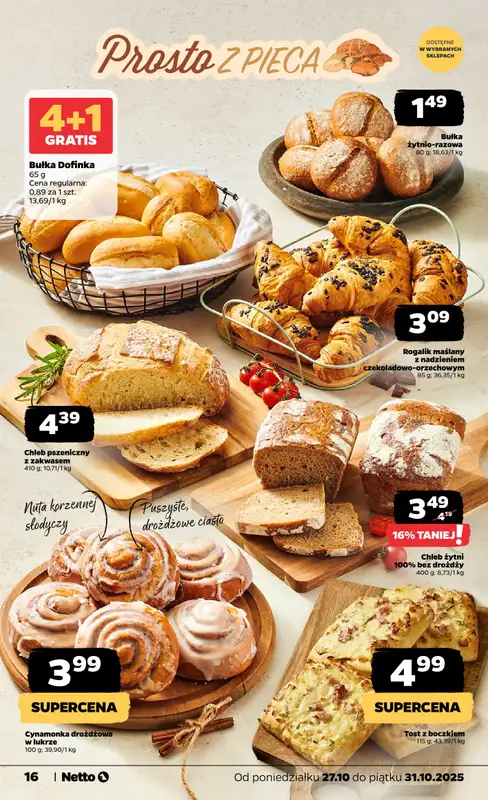 Netto - gazetka promocyjna Gazetka Spożywcza od poniedziałku 27.10 do piątku 31.10 - strona 16