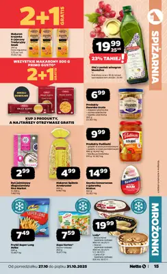 Netto - gazetka promocyjna Gazetka Spożywcza od poniedziałku 27.10 do piątku 31.10 - strona 15 Netto - gazetka promocyjna Gazetka Spożywcza od poniedziałku 27.10 do piątku 31.10 - strona 15