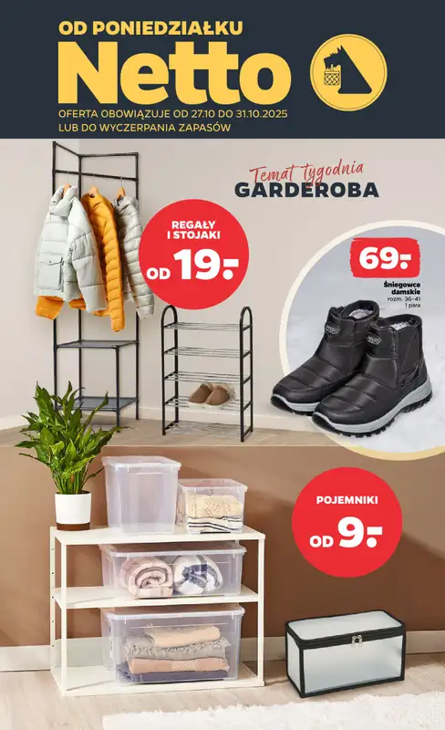 Netto - gazetka promocyjna Gazetka Non Food od poniedziałku 27.10 do piątku 31.10