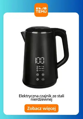 Temu - gazetka promocyjna Czajniki i akcesoria od czwartku 23.10  - strona 10 Temu - gazetka promocyjna Czajniki i akcesoria od czwartku 23.10  - strona 10