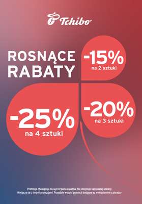 Tchibo - gazetka promocyjna Rosnące rabaty w Tchibo! od czwartku 23.10 do piątku 31.10