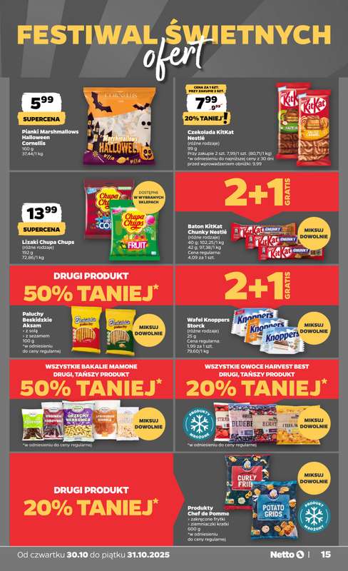 Netto - gazetka promocyjna Gazetka Spo偶ywcza od czwartku 30.10 do pi膮tku 31.10 - strona 15 Netto - gazetka promocyjna Gazetka Spo偶ywcza od czwartku 30.10 do pi膮tku 31.10 - strona 15