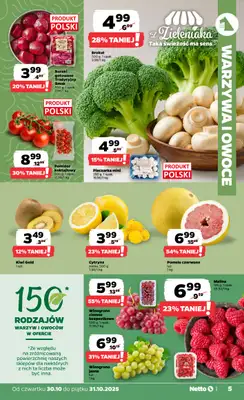 Netto - gazetka promocyjna Gazetka Spożywcza od czwartku 30.10 do piątku 31.10 - strona 5 Netto - gazetka promocyjna Gazetka Spożywcza od czwartku 30.10 do piątku 31.10 - strona 5