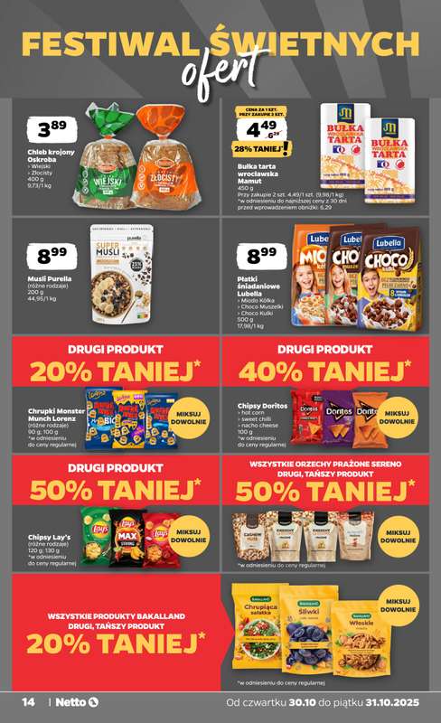 Netto - gazetka promocyjna Gazetka Spo偶ywcza od czwartku 30.10 do pi膮tku 31.10 - strona 14 Netto - gazetka promocyjna Gazetka Spo偶ywcza od czwartku 30.10 do pi膮tku 31.10 - strona 14