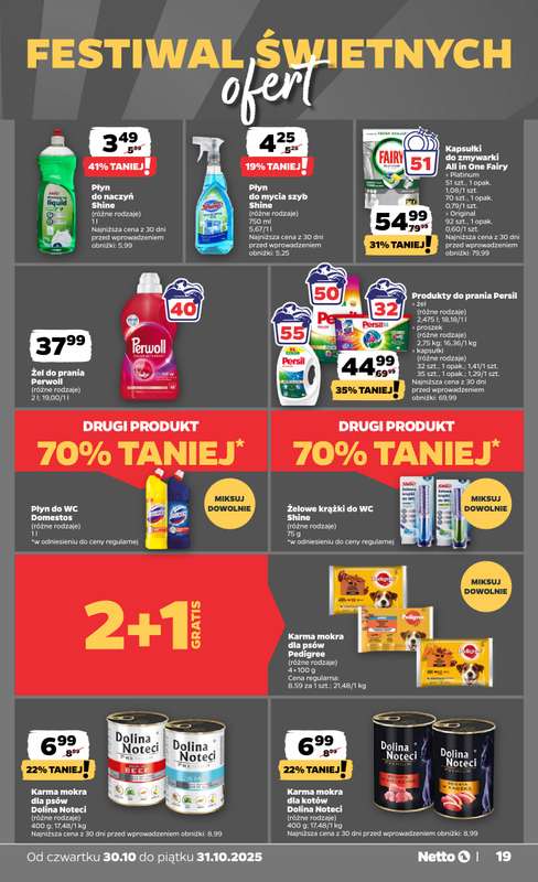 Netto - gazetka promocyjna Gazetka Spożywcza od czwartku 30.10 do piątku 31.10 - strona 19 Netto - gazetka promocyjna Gazetka Spożywcza od czwartku 30.10 do piątku 31.10 - strona 19