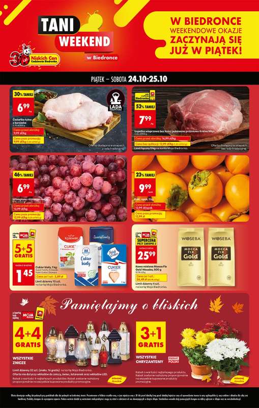 Biedronka - gazetka promocyjna Tani Weekend od piątku 24.10 do soboty 25.10