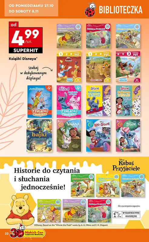 Biedronka - gazetka promocyjna Okazje tygodnia od 27.10 od poniedziałku 27.10 do środy 12.11 - strona 22