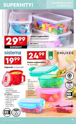 Biedronka - gazetka promocyjna Okazje tygodnia od 27.10 od poniedziałku 27.10 do środy 12.11 - strona 35 Biedronka - gazetka promocyjna Okazje tygodnia od 27.10 od poniedziałku 27.10 do środy 12.11 - strona 35