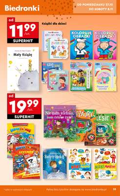 Biedronka - gazetka promocyjna Okazje tygodnia od 27.10 od poniedziałku 27.10 do środy 12.11 - strona 23
