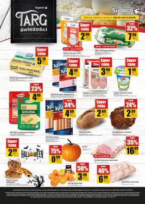 Supeco - gazetka promocyjna Targ świeżości od wtorku 28.10 do poniedziałku 03.11 Supeco - gazetka promocyjna Targ świeżości od wtorku 28.10 do poniedziałku 03.11