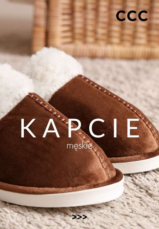 CCC - gazetka promocyjna Kapcie męskie od 69,99 zł od soboty 25.10 