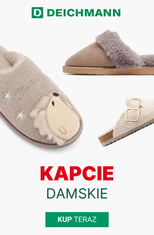 Deichmann - gazetka promocyjna Ciepłe kapcie damskie od 39,99 zł od soboty 25.10 