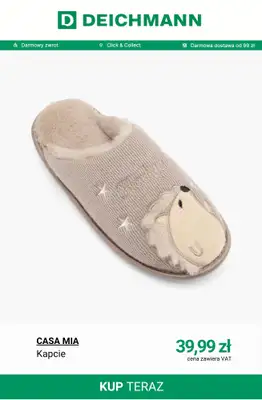 Deichmann - gazetka promocyjna Ciepłe kapcie damskie od 39,99 zł od soboty 25.10  - strona 7 Deichmann - gazetka promocyjna Ciepłe kapcie damskie od 39,99 zł od soboty 25.10  - strona 7