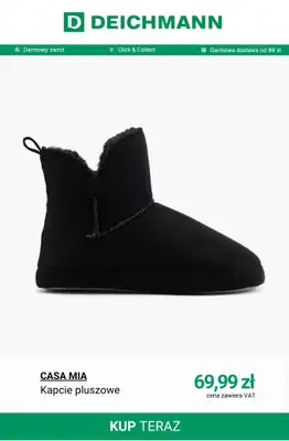 Deichmann - gazetka promocyjna Ciepłe kapcie damskie od 39,99 zł od soboty 25.10  - strona 8 Deichmann - gazetka promocyjna Ciepłe kapcie damskie od 39,99 zł od soboty 25.10  - strona 8