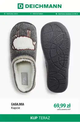 Deichmann - gazetka promocyjna Ciepłe kapcie damskie od 39,99 zł od soboty 25.10  - strona 10 Deichmann - gazetka promocyjna Ciepłe kapcie damskie od 39,99 zł od soboty 25.10  - strona 10