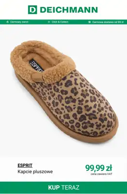 Deichmann - gazetka promocyjna Ciepłe kapcie damskie od 39,99 zł od soboty 25.10  - strona 4 Deichmann - gazetka promocyjna Ciepłe kapcie damskie od 39,99 zł od soboty 25.10  - strona 4