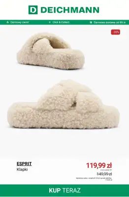 Deichmann - gazetka promocyjna Ciepłe kapcie damskie od 39,99 zł od soboty 25.10  - strona 2 Deichmann - gazetka promocyjna Ciepłe kapcie damskie od 39,99 zł od soboty 25.10  - strona 2