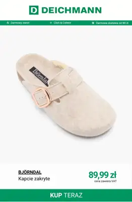 Deichmann - gazetka promocyjna Ciepłe kapcie damskie od 39,99 zł od soboty 25.10  - strona 11 Deichmann - gazetka promocyjna Ciepłe kapcie damskie od 39,99 zł od soboty 25.10  - strona 11
