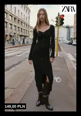 Zara - gazetka promocyjna Sukienki na sezon jesień–zima od piątku 24.10  - strona 3