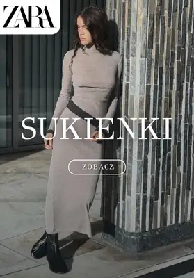 Zara - gazetka promocyjna Sukienki na sezon jesień–zima od piątku 24.10 