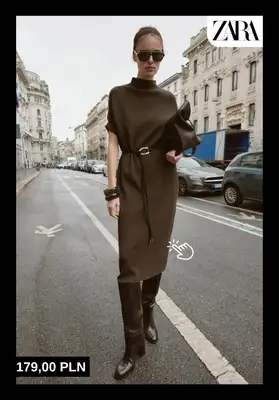 Zara - gazetka promocyjna Sukienki na sezon jesień–zima od piątku 24.10  - strona 5