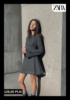 Zara - gazetka promocyjna Sukienki na sezon jesień–zima od piątku 24.10  - strona 2