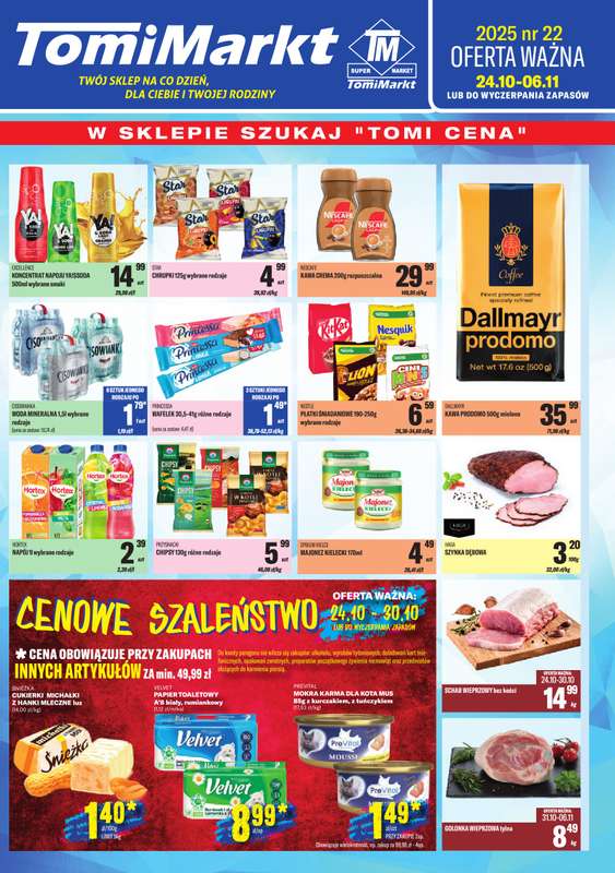Tomi Markt - gazetka promocyjna Gazetka od piątku 24.10 do czwartku 06.11