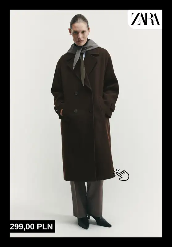 Zara - gazetka promocyjna Ciepłe i stylowe płaszcze dla niej od soboty 25.10  - strona 8