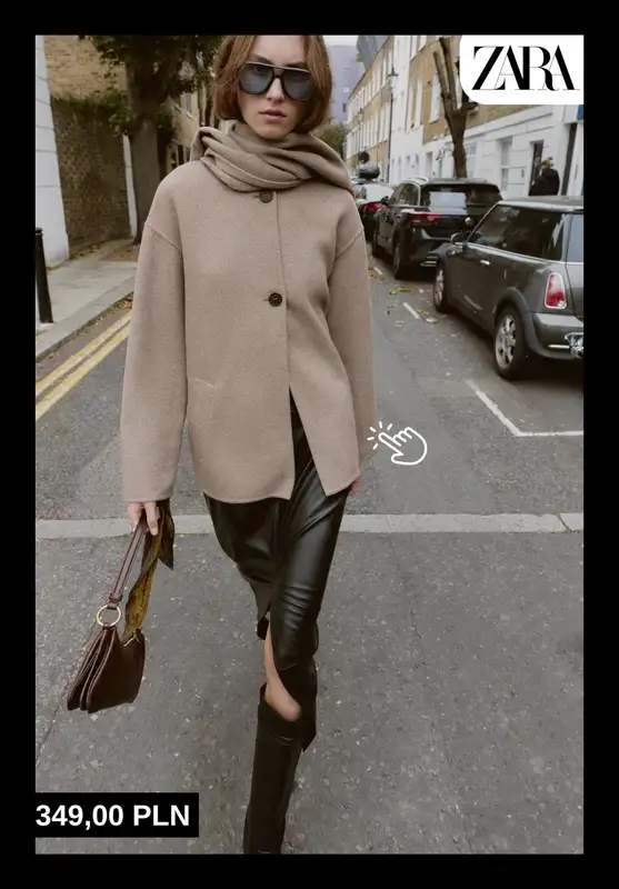 Zara - gazetka promocyjna Ciepłe i stylowe płaszcze dla niej od soboty 25.10  - strona 10