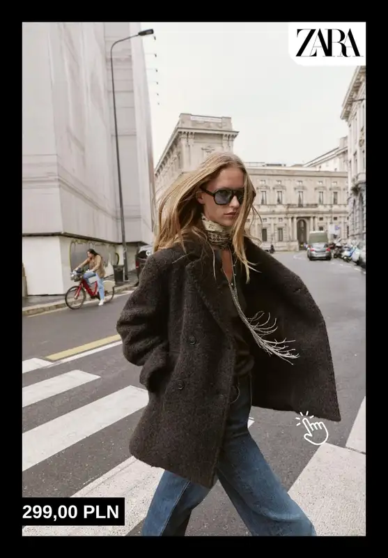 Zara - gazetka promocyjna Ciepłe i stylowe płaszcze dla niej od soboty 25.10  - strona 4