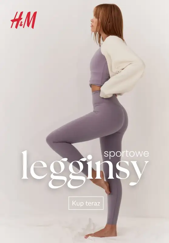 H&M - gazetka promocyjna LEGGINSY sportowe od 79,99 PLN od piątku 24.10 