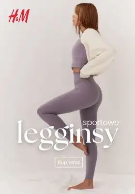 H&M - gazetka promocyjna LEGGINSY sportowe od 79,99 PLN od piątku 24.10  H&M - gazetka promocyjna LEGGINSY sportowe od 79,99 PLN od piątku 24.10